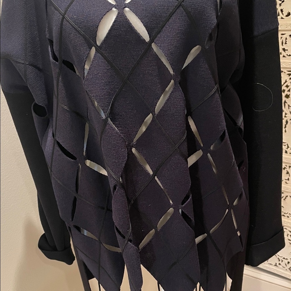 Proenza Schouler navy blue thick wool Knit Sweater - Picture 7 of 11